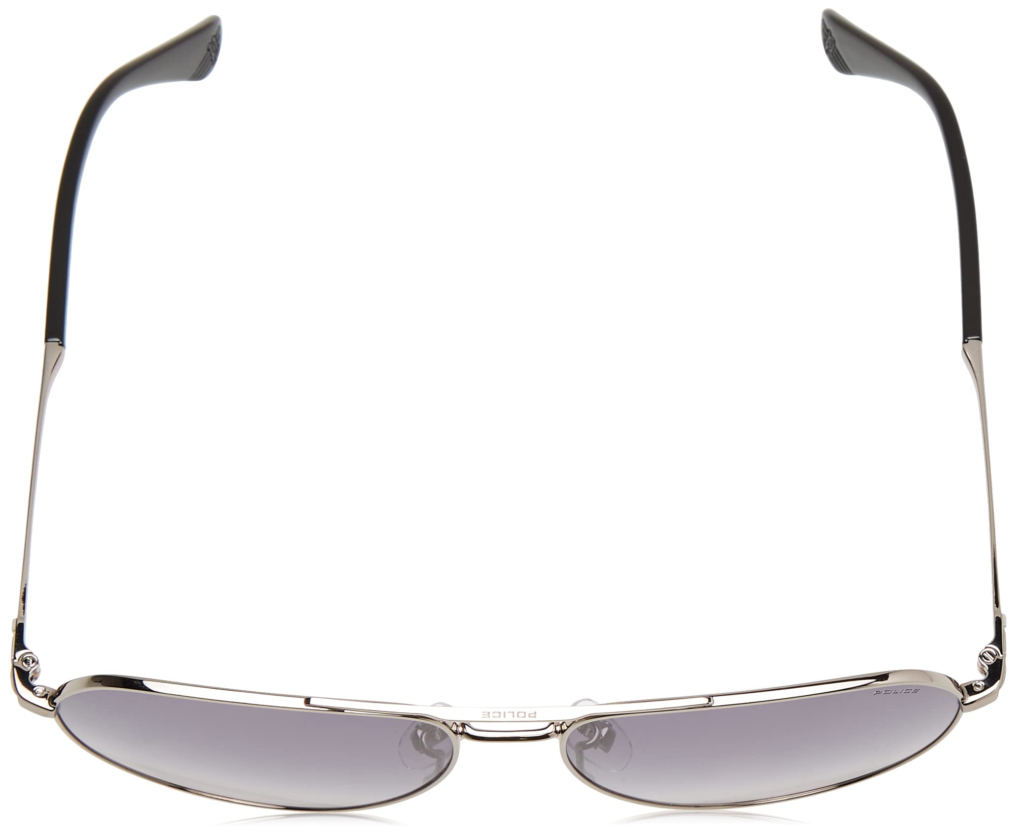 Police SPLE25 Okulary Total Shiny Ruthenium, 59 męskie