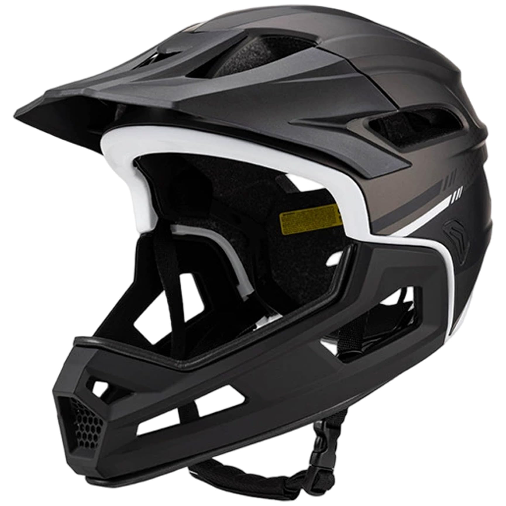 Casco da mountain bike per adulto Casco integrale da bici antiurto regolabile unisex con supporto per il mento staccabile per ciclismo all'aperto, Decorazione della casa