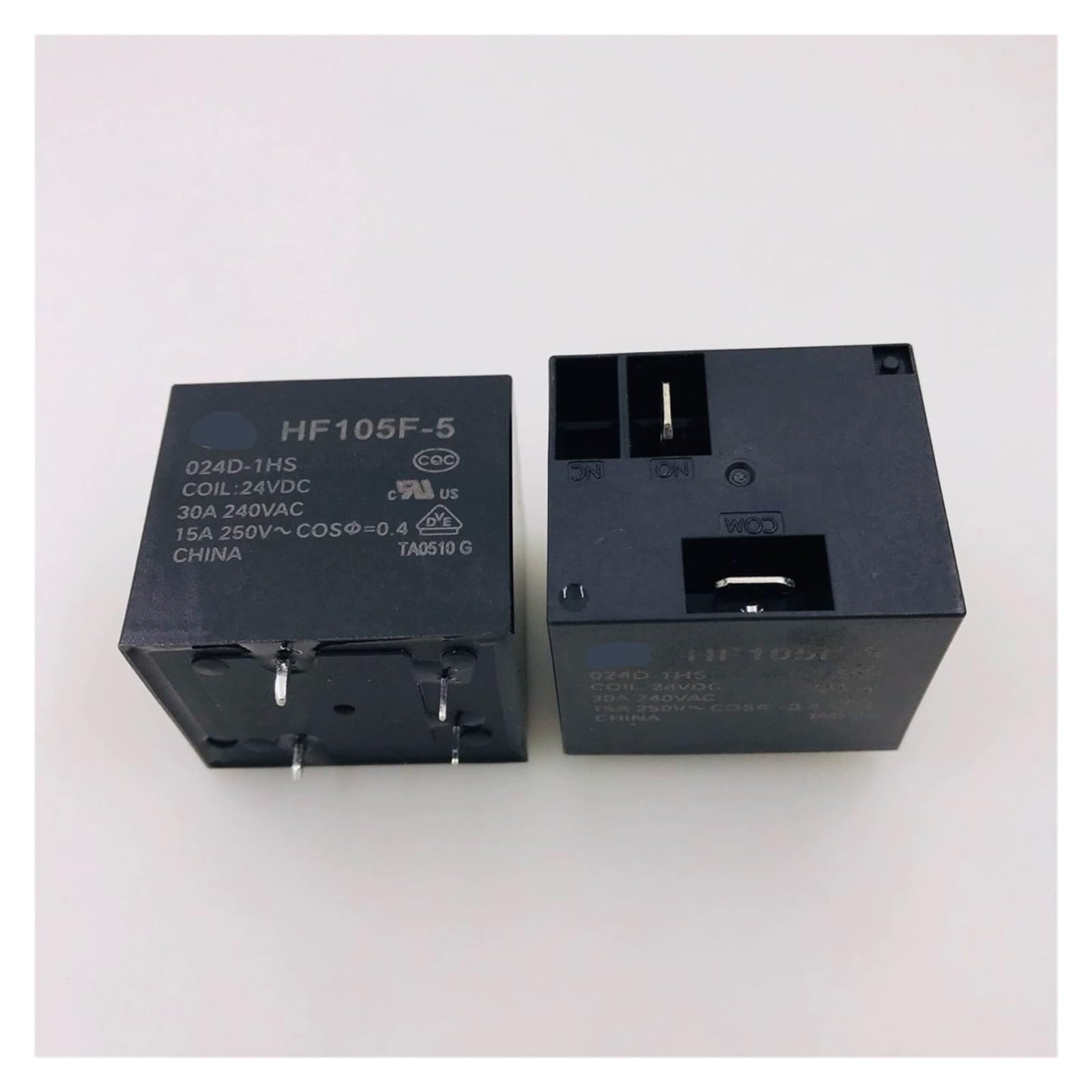 Relais HF105F-5-024D-1HS commutateur 30A 240VAC pour carte électronique