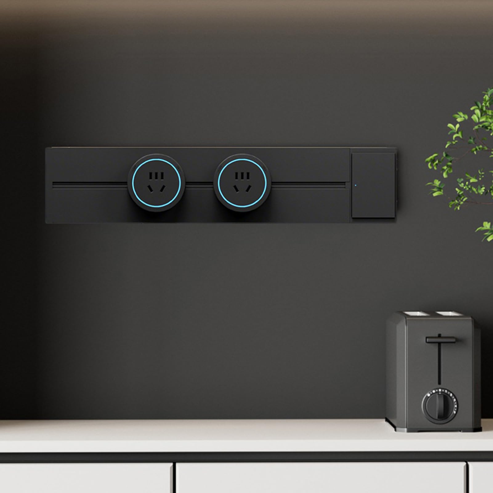 Adaptador Enchufe Extensible Adaptadores Móviles | Riel Eléctrico De Enchufes Deslizante Para El Hogar, Hotel, Escuela, Apartamento, Residencia, La Oficina, Estudio, El Salón