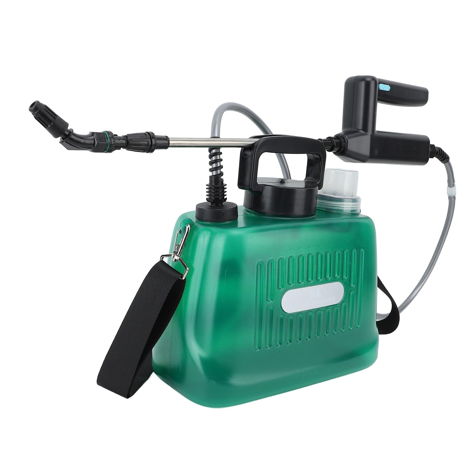 HEEPDD Pulverizador de Jardín Portátil para Control de Malezas, Lavado de Autos, Limpieza de Patios, Operación Automática, 4 Boquillas para Propietarios de Viviendas, Jardineros, Pulverizador (Green)