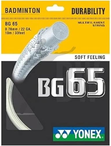 Yonex BG-65 Cuerda de bádminton, opción de color