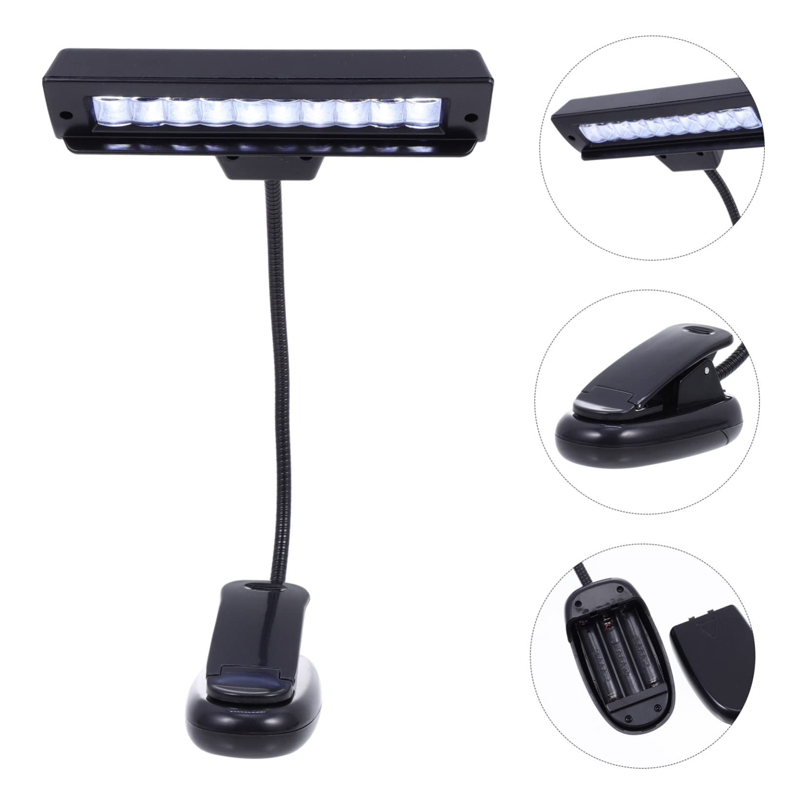 CIMAXIC Led Music Stand Light Portable Clip Piano Light for Reading Eye Protection Bedside Lamp