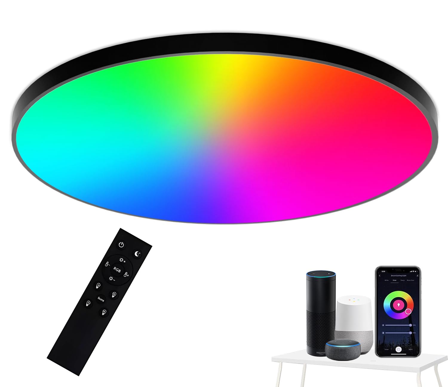 Plafonnier LED dimmable pour régler le manque de lumière - 8