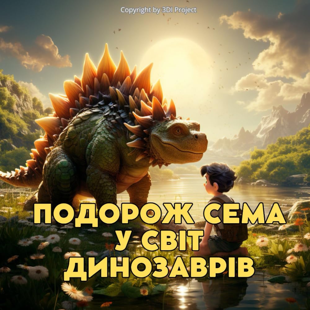Подорож Сема у світ динозаврів. Ілюстровані книжки для дітей (3-7 років). Пригоди Сема: Цього разу Сем потрапляє у доісторичний світ динозаврів... (