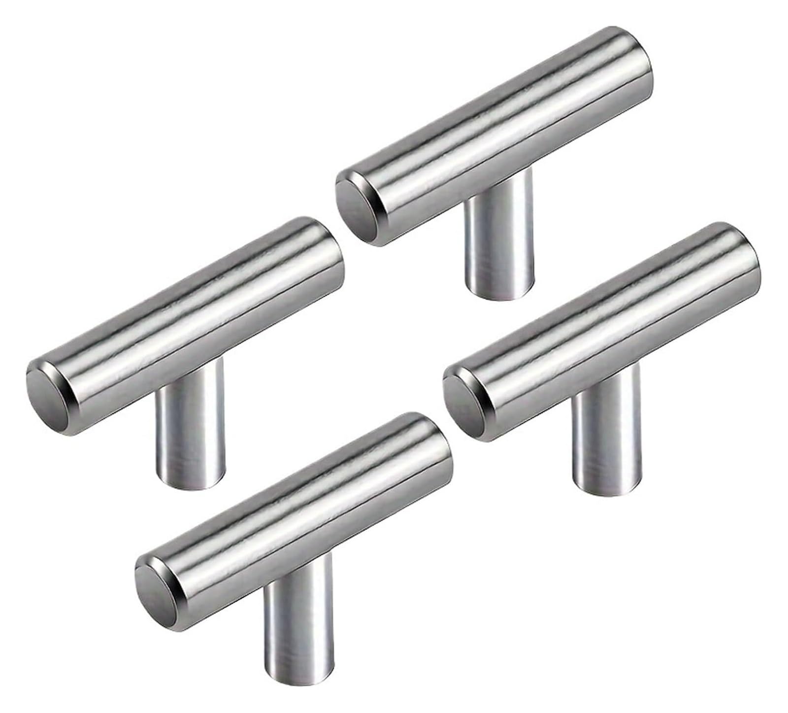 Gkirqvpe 10Pcs Siliver Cabinet Knobs, Pack Of 10 Stainless Steel Cabinet Handles Multicolor(10Pcs Siliver)
