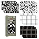 Not-A-Paper Towel, 12 Pack - Reusable Paper Towels - 12 Pack | Napkins Cloth Washable (Noir bloom)