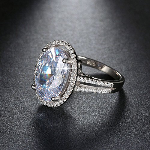 Orsa Jewels 6 carati Anello di fidanzamento ovale