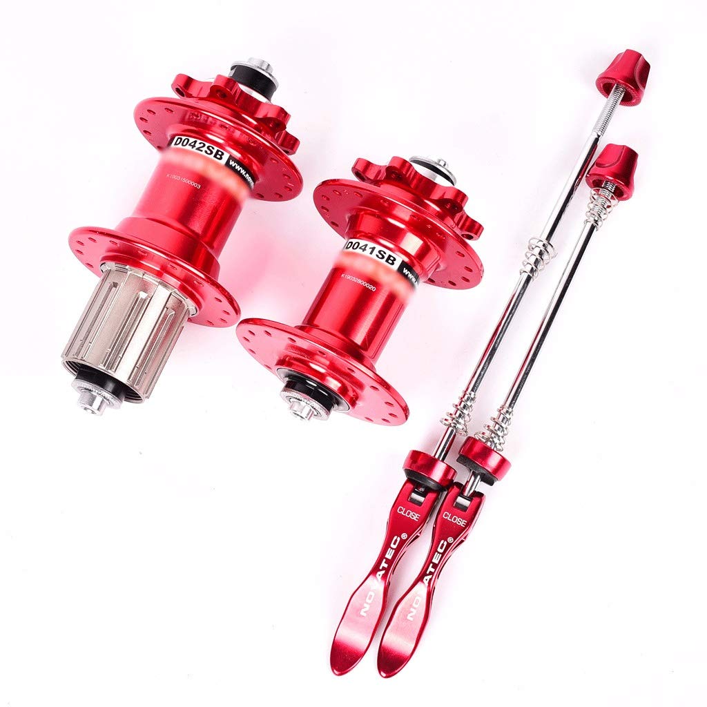 Paire De Moyeux VTT 32 Trous - 6 Cliquets, 6 Roulements, Cassette 7-12v, Frein Disque, QR Et Thru Axle