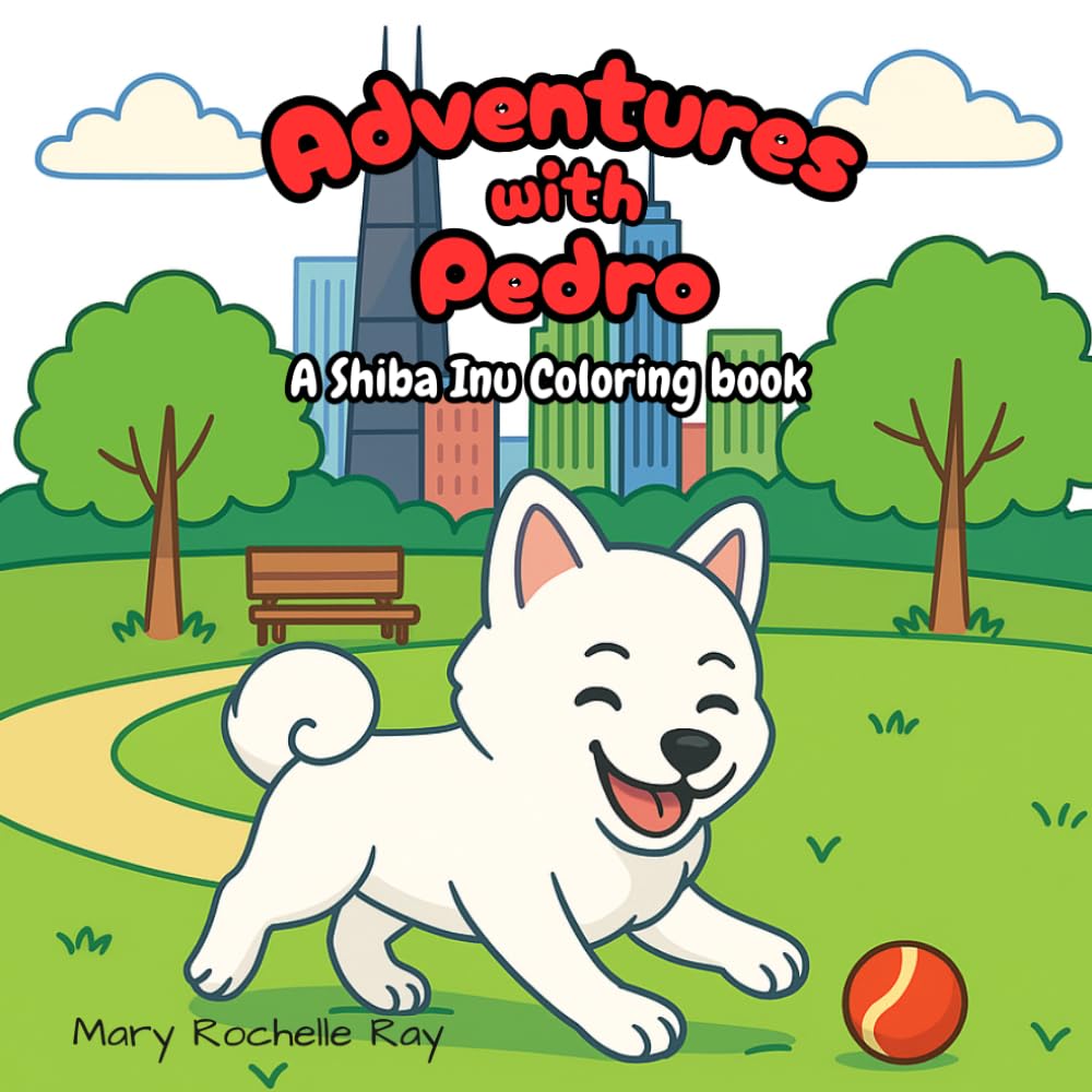 Adventures with Pedro: A Shiba Inu Coloring Book