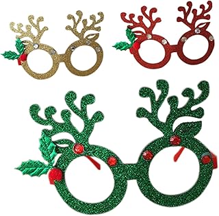 Óculos Decorar Armação De Óculos De Natal Óculos De Glitter Óculos Decorativos Armações De Óculos De Natal Armações De Óculos De Natal Douradas Óculos De Natal Óculos De Natal
