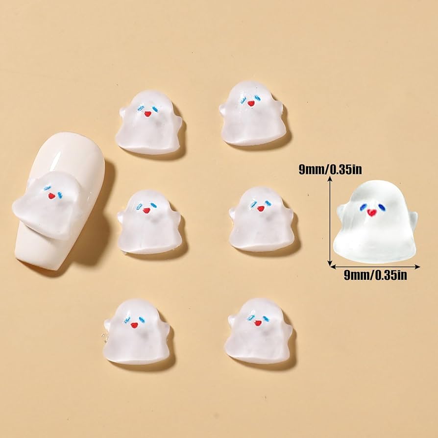 めろでぃCDバケハネイルパーツ Amazon | ネイルパーツ おばけ 100個セット 3D 立体 可愛い 幽霊