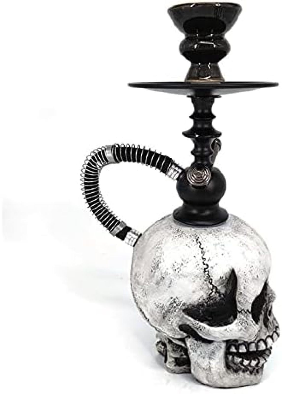Cachimba, Cachimba con Luz LED De Calavera De Barra, Kit De Cachimba con Manguera, Mini Kit De Cachimba De Resina, Manguera De Cachimba De Silicona, Portátil,bonny369
