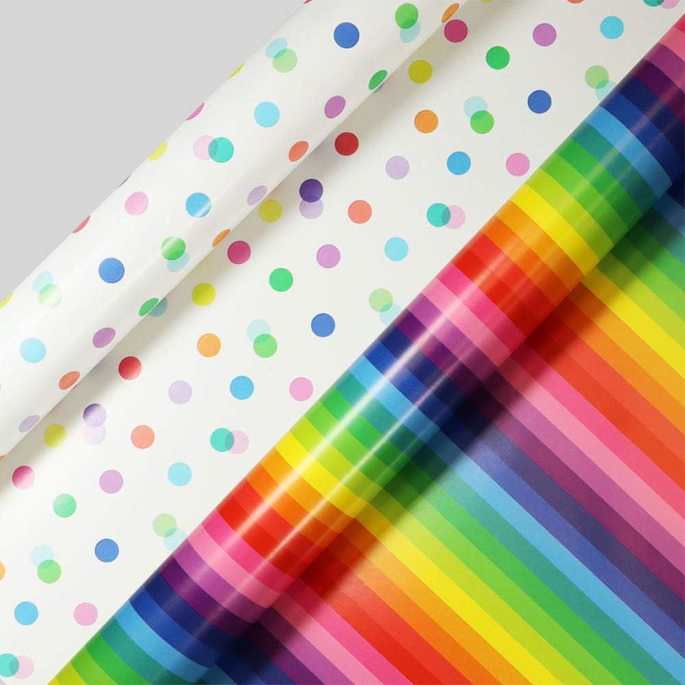 Rainbow Stripe Wrapping Paper bmpultra