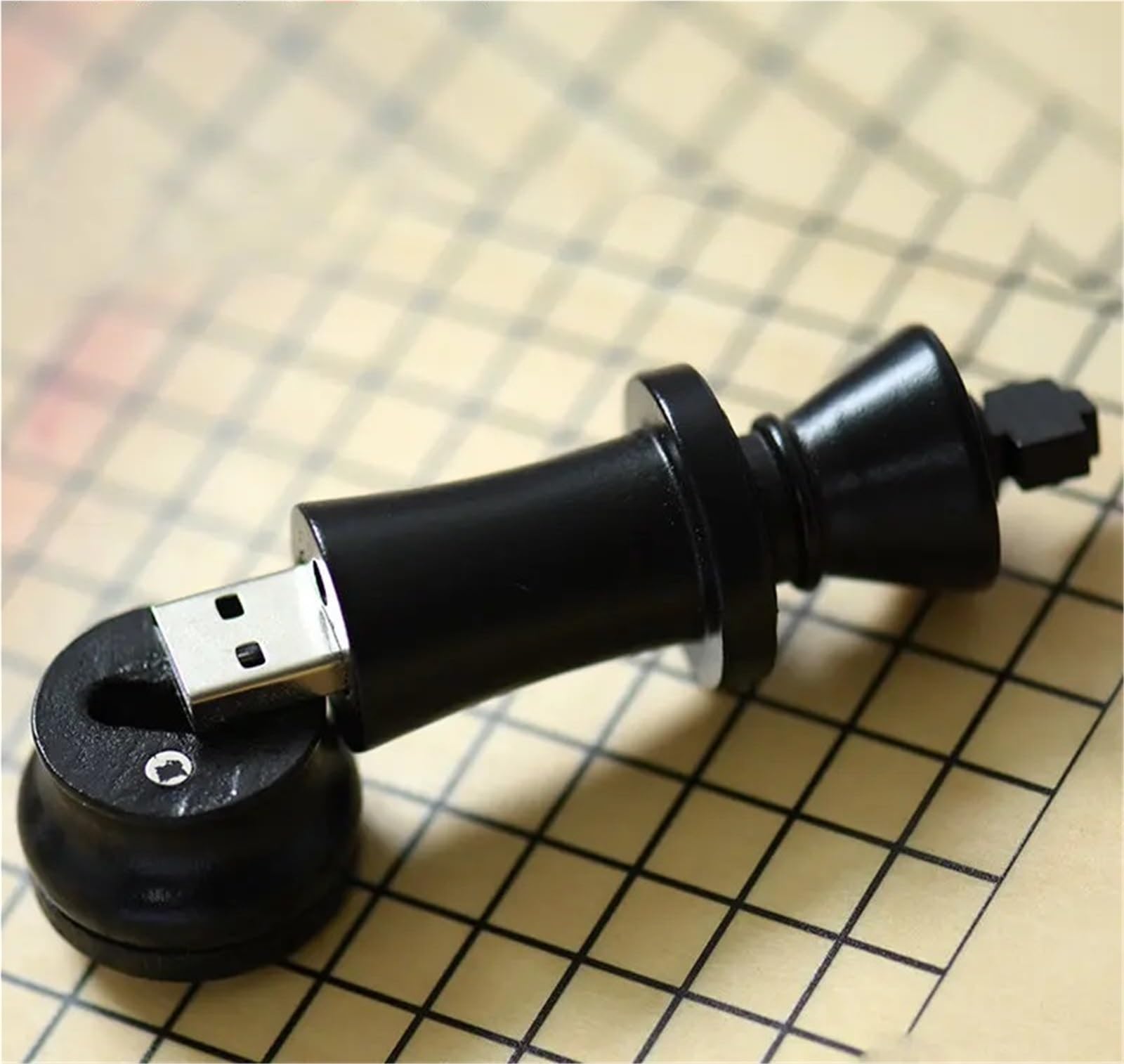 Wooden International Chess - Memoria USB de 128 GB, capacidad real, 64 GB, Pendrive 32 GB, disco U inastillable, 16 GB (32 GB, M)