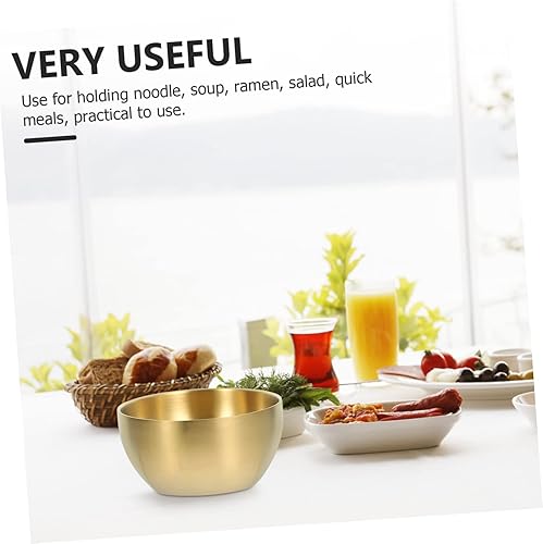 Miniatura 8 de UPKOCH Tazón de arroz de acero inoxidable Tazón de sopa asiática Tazón de sopa japonesa Tazón de ramen japonés Tazón de acero inoxidable Cuencos de