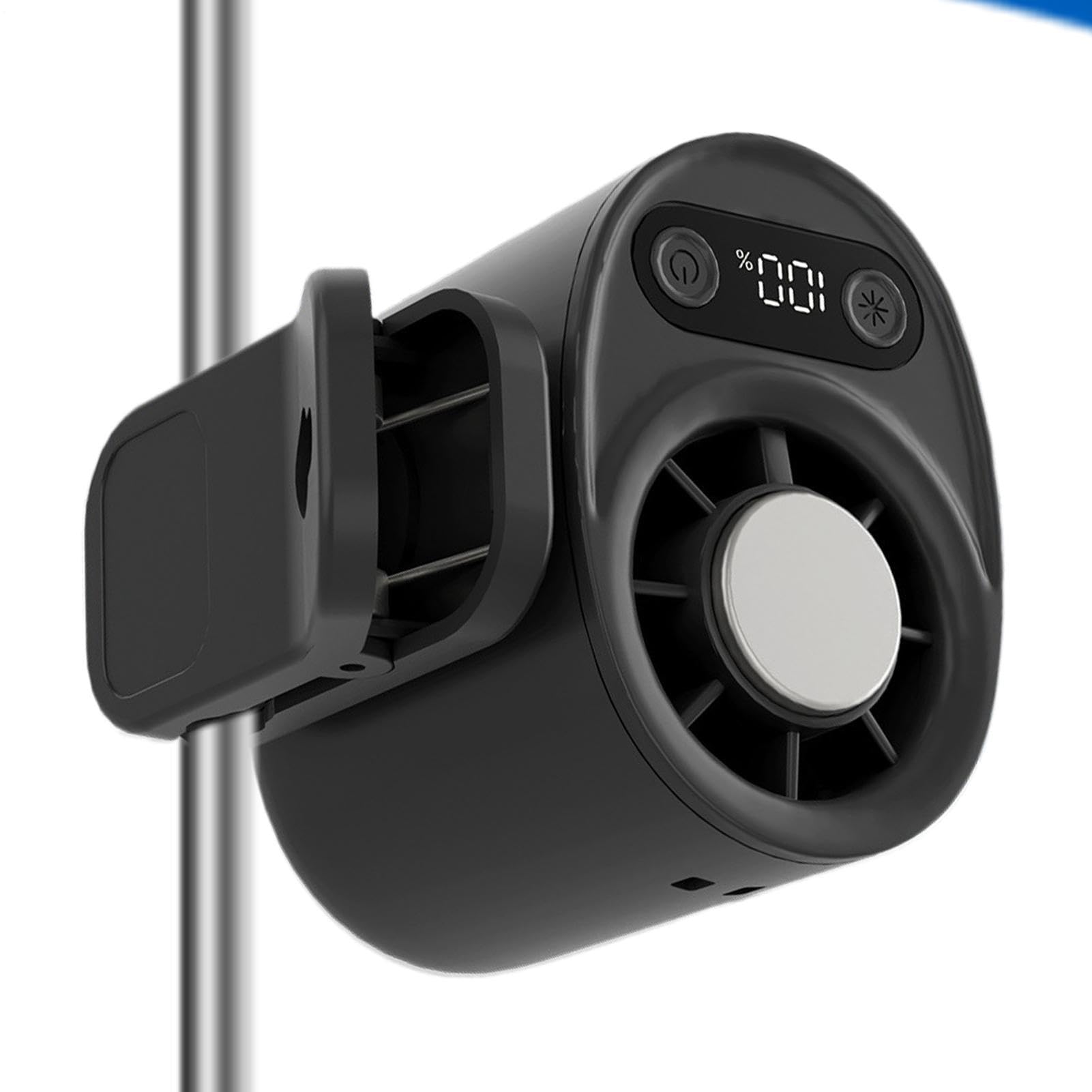 Ventilatore Personale su Morsetto Batteria Ricaricabile con Display
