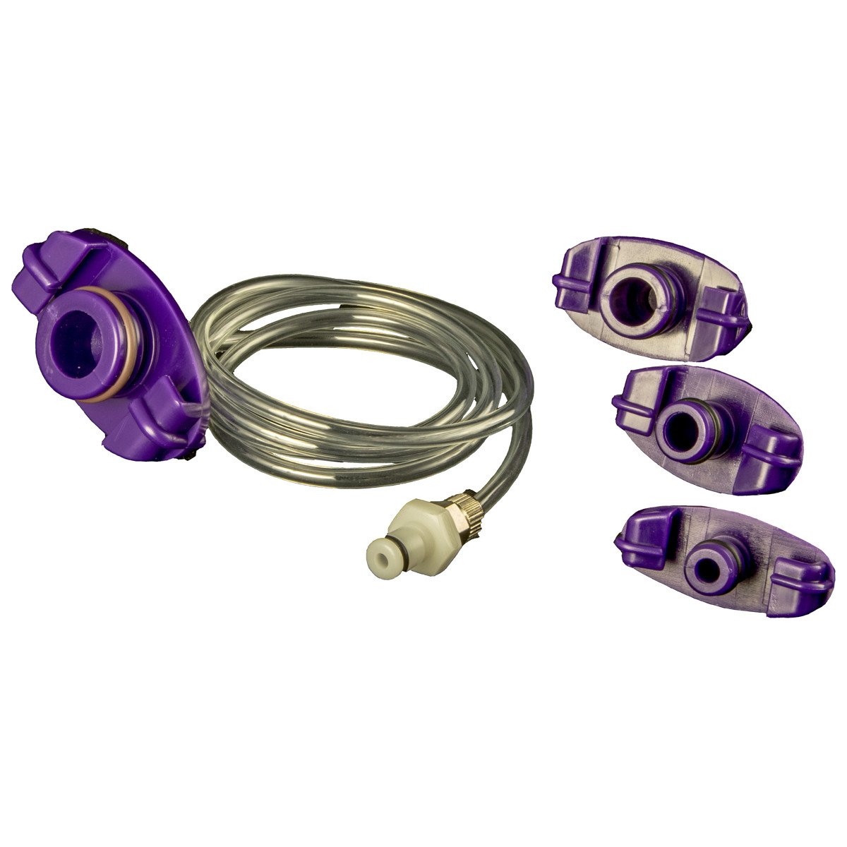 Jensen Global JG3A-XPC6 3 cc 6 ft. White QC XP-Series Syringe Adapter