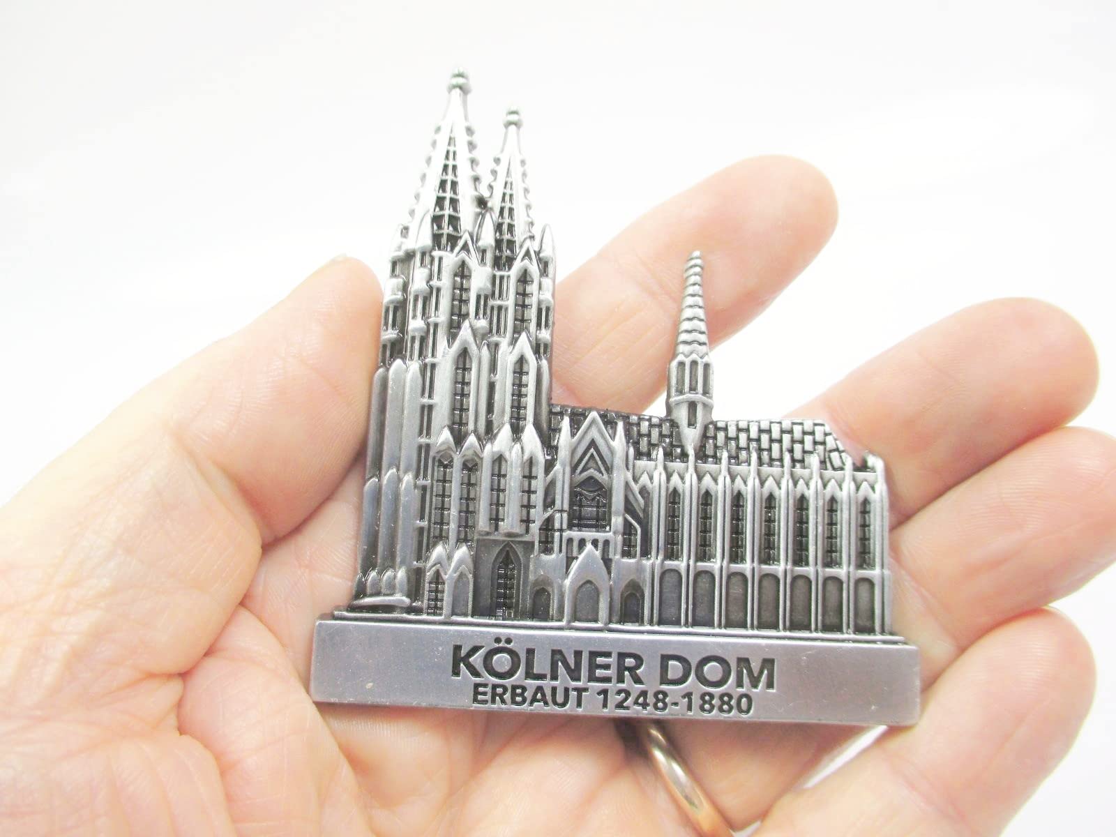 Kühlschrankmagnet Köln Dom – Metall-Magnet In Schriftrollen-Form, Deutsches Souvenir