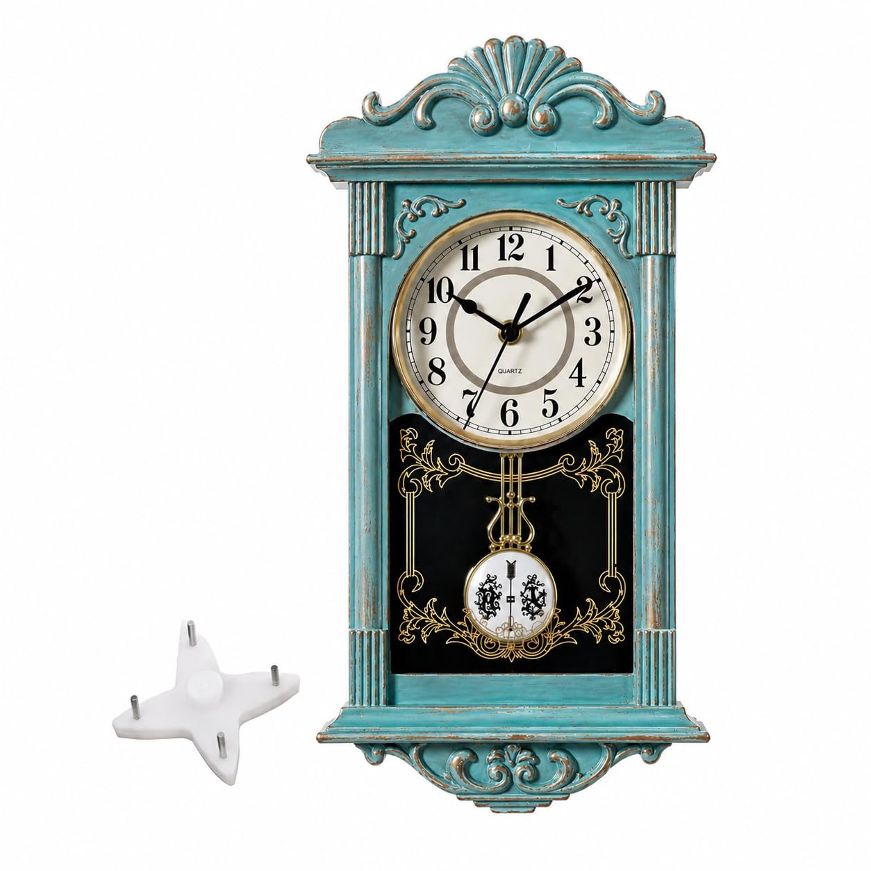 Amazon.com: Clockswise Vintage Grandfather-Style Wall Clock with