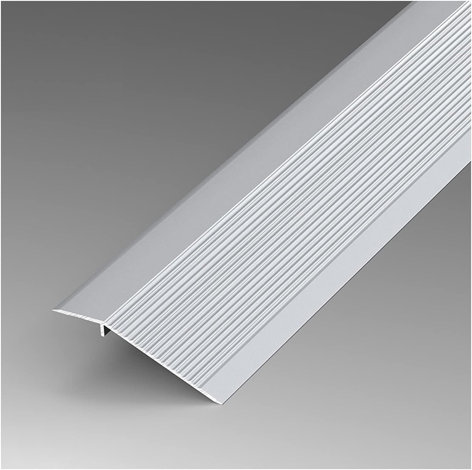 NOKTAI Floor Transition Strip 4" Wide Aluminum Floor Transition Threshold Strip,Irregular Floor Cover Strips for Carpet Edge Trim,Space Connecting Strip (Color : Deep Coffee,Size : Length