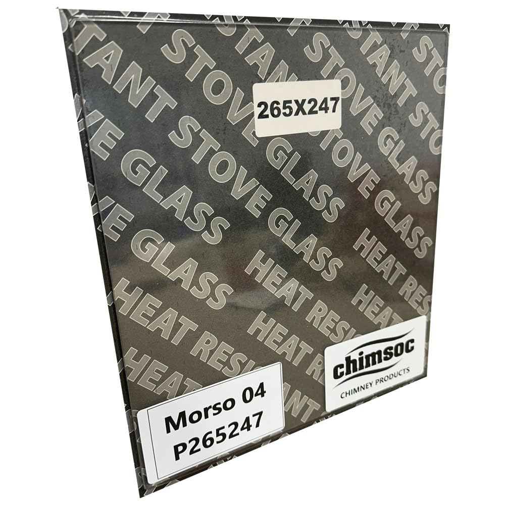 Chimsoc Clear Replacement Stove Glass - Morso 04 (265Mm X 247Mm Rectangular)