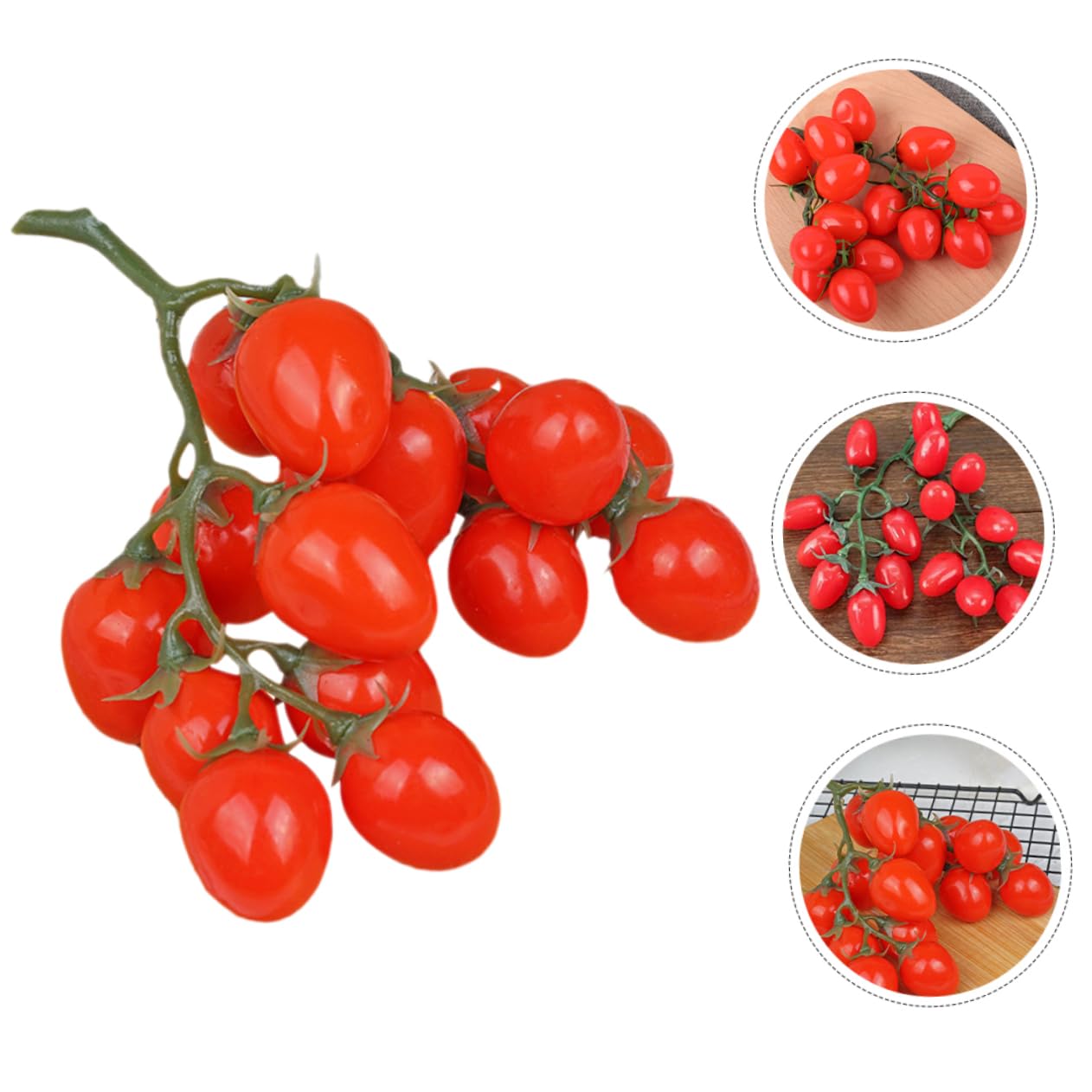 Alipis 10 STK Nachahmung Tomate Partydekoration Mit Früchten Künstliche Tomaten Realistische Tomaten Zeigen Sie Gemüse-Requisiten An Simulationsfrucht Realistisches Gemüse Rot Schaum