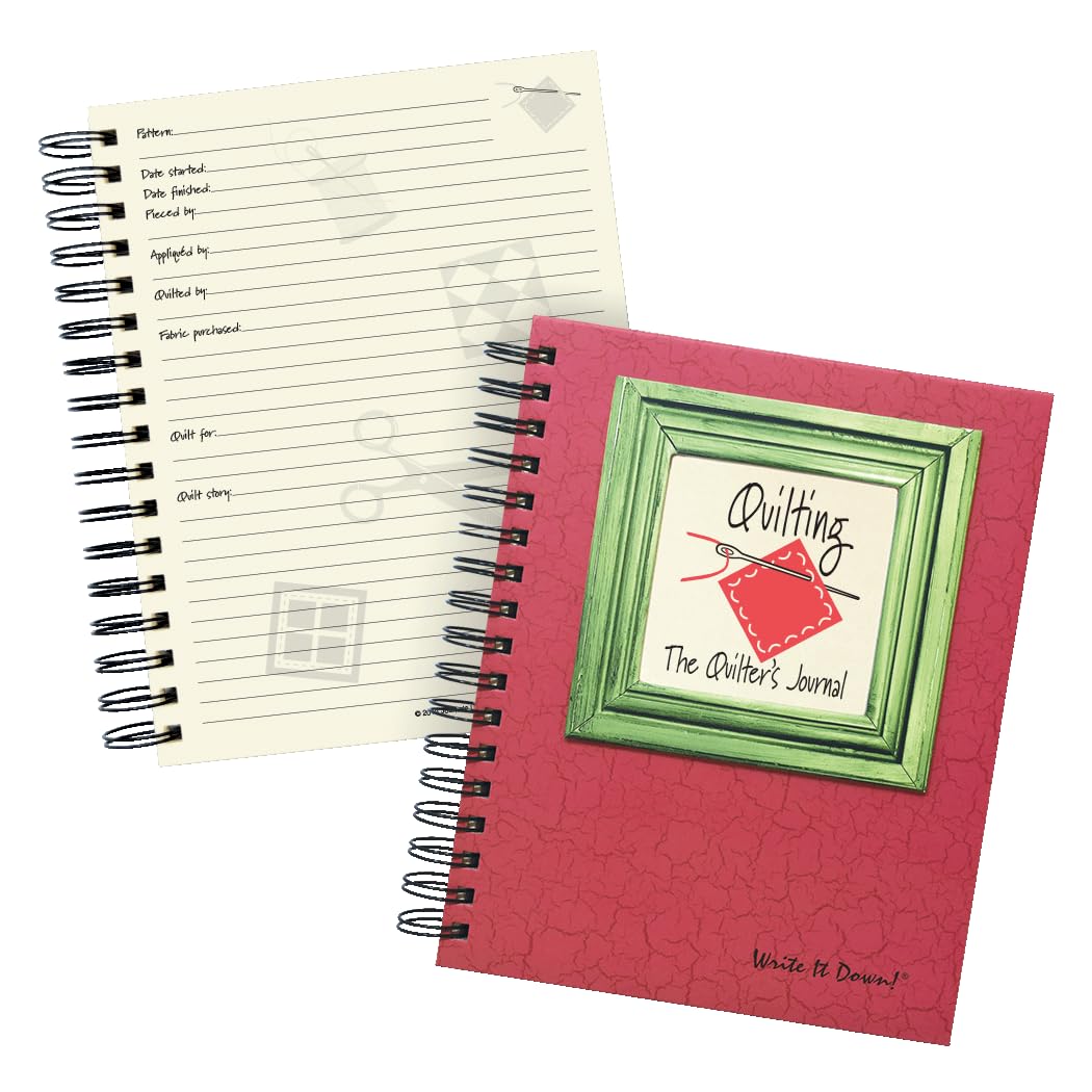 Journal du matelassage Write it Down carnet guidé rouge de 19,1 x 22,9 cm - 8
