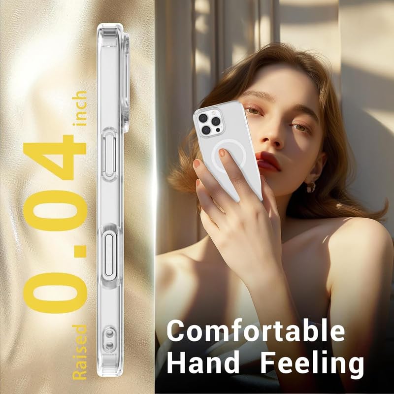 Image of Nexsa Ultra-Hybrid Crystal Clear Case for iPhone 16 Pro | Shockproof Design | Camera & Screen Protection | Non-Yellowing Hard Back | Bumper Case Cover