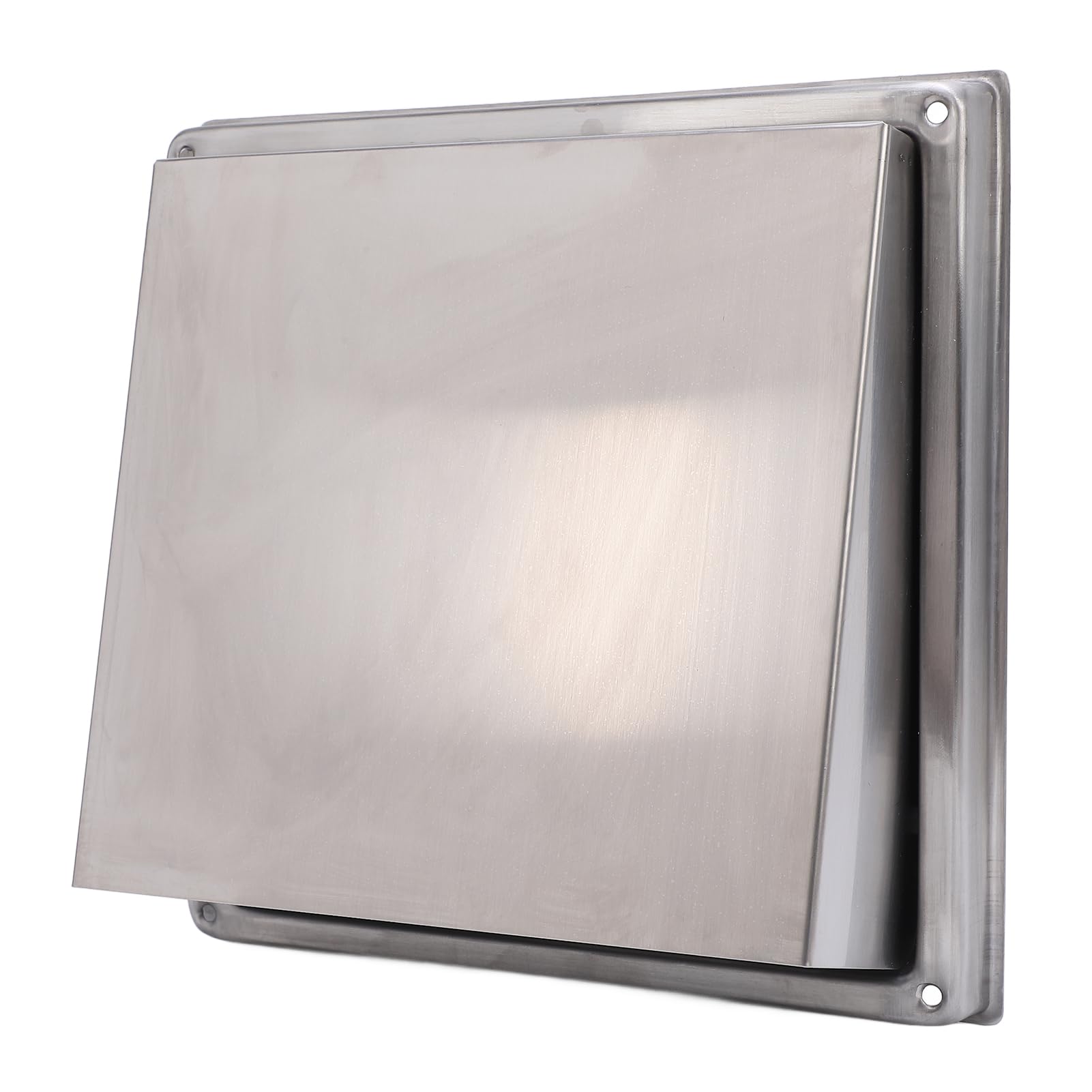 Exterior Wall Vent Cover Stainless Steel Windproof Gravity Flap Dryer Exhaust Vent Cover for Bathroom Kitchen 100mm Square SUS304
