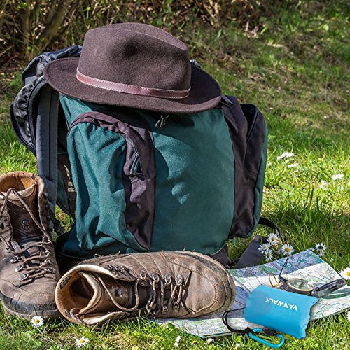 VANWALK Outdoor Picknickdecke 55 x 71 Zoll- Kompakte, wasserdichte Taschendecke Beste für Reisen, Wandern, Camping, Parks- Langlebig, Sand Proof Handtuch mit Ecktaschen, Loops und Bag-8