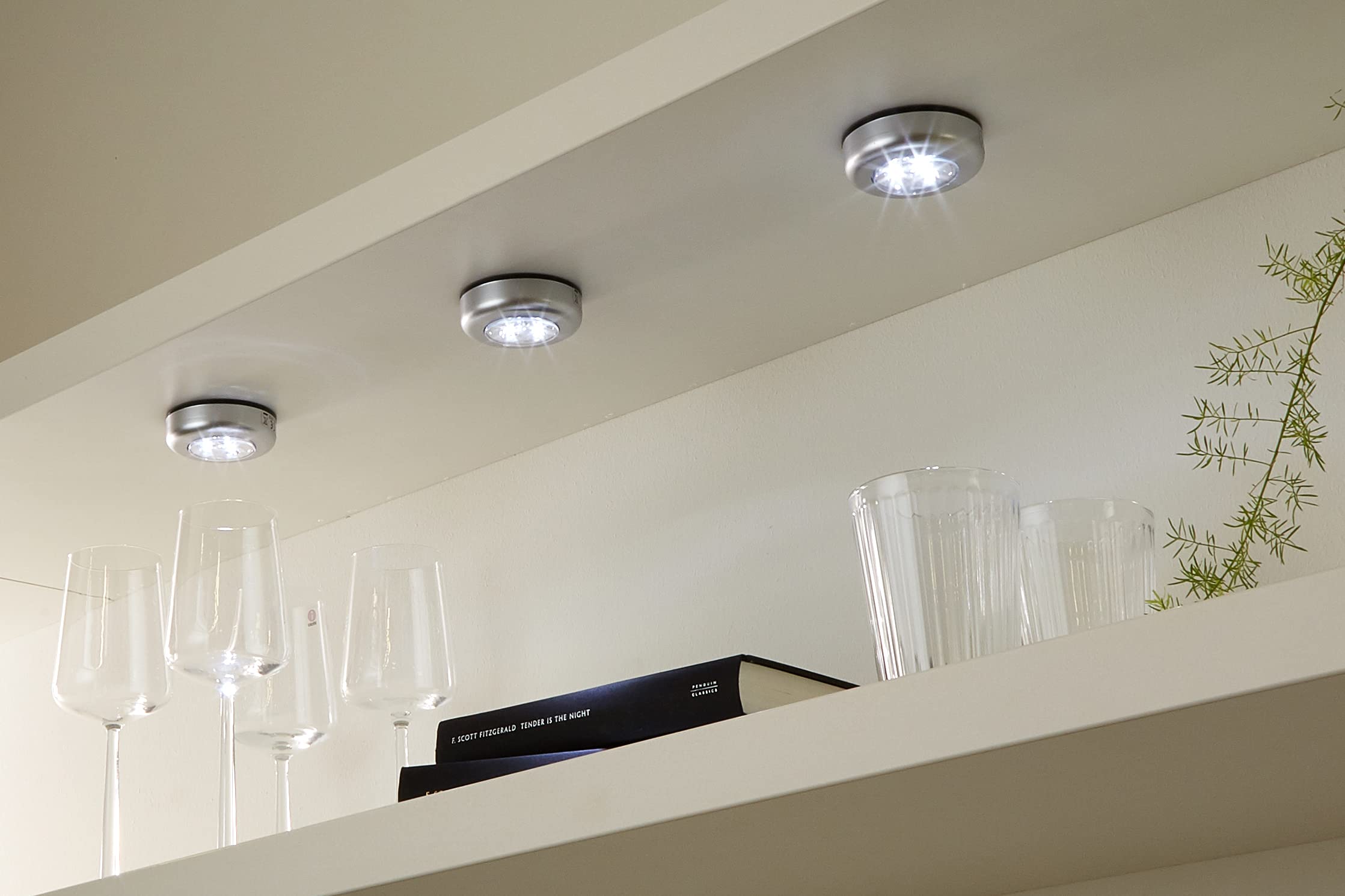 Briloner Leuchten 2633-054 Zestaw Lamp Kuchennych LED, 5 W, Tytanowy, 5 Sztuk