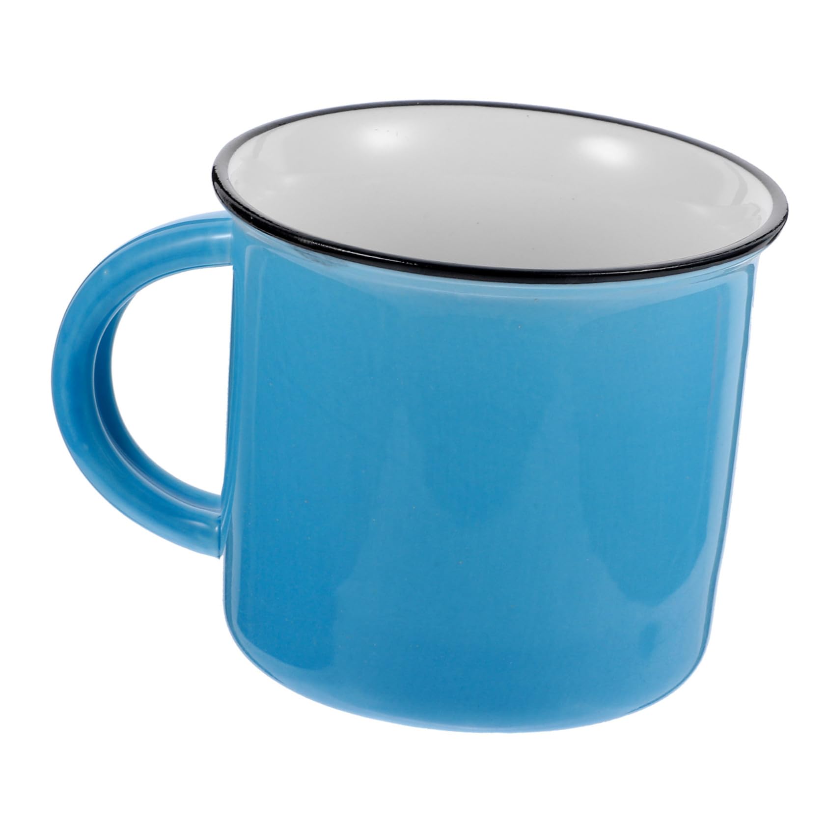 SOLUSTRE Vintage Keramik Teetasse Großer Multifunktionaler Becher aus Keramik Blau Einfach zu Reinigen für Kaffeehaus und Büro