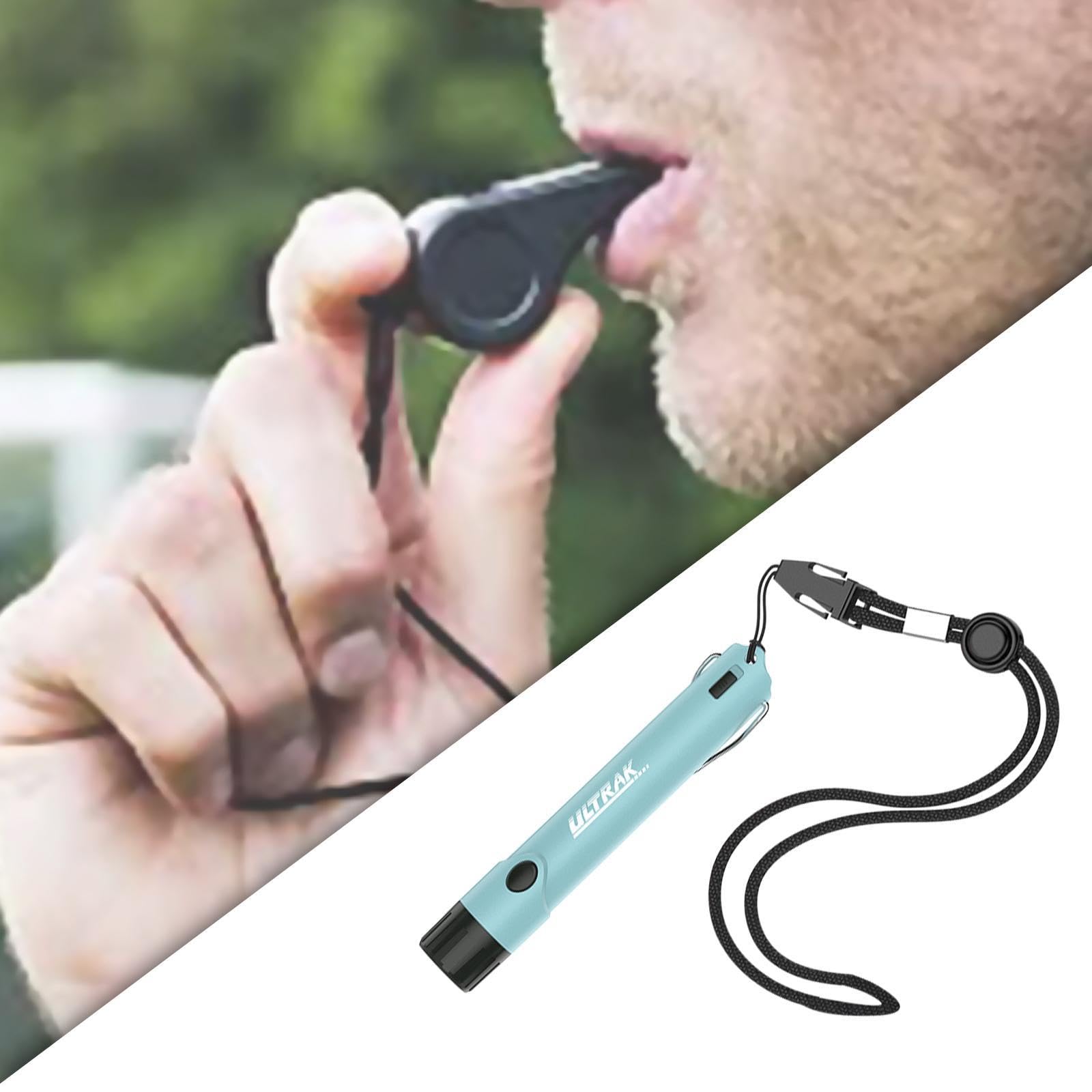 Silbato Electrónico Portátil con Botón LED, Cordón Práctico, Plástico PP, Adecuado para Entrenamiento Deportivo Y...