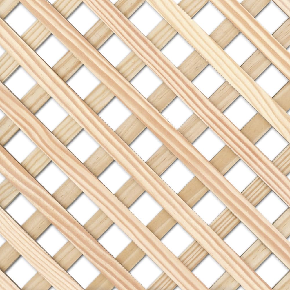 Celosía De Madera Tratada para Decoración De Terrazas, Jardines y Exteriores (90x90 cm)
