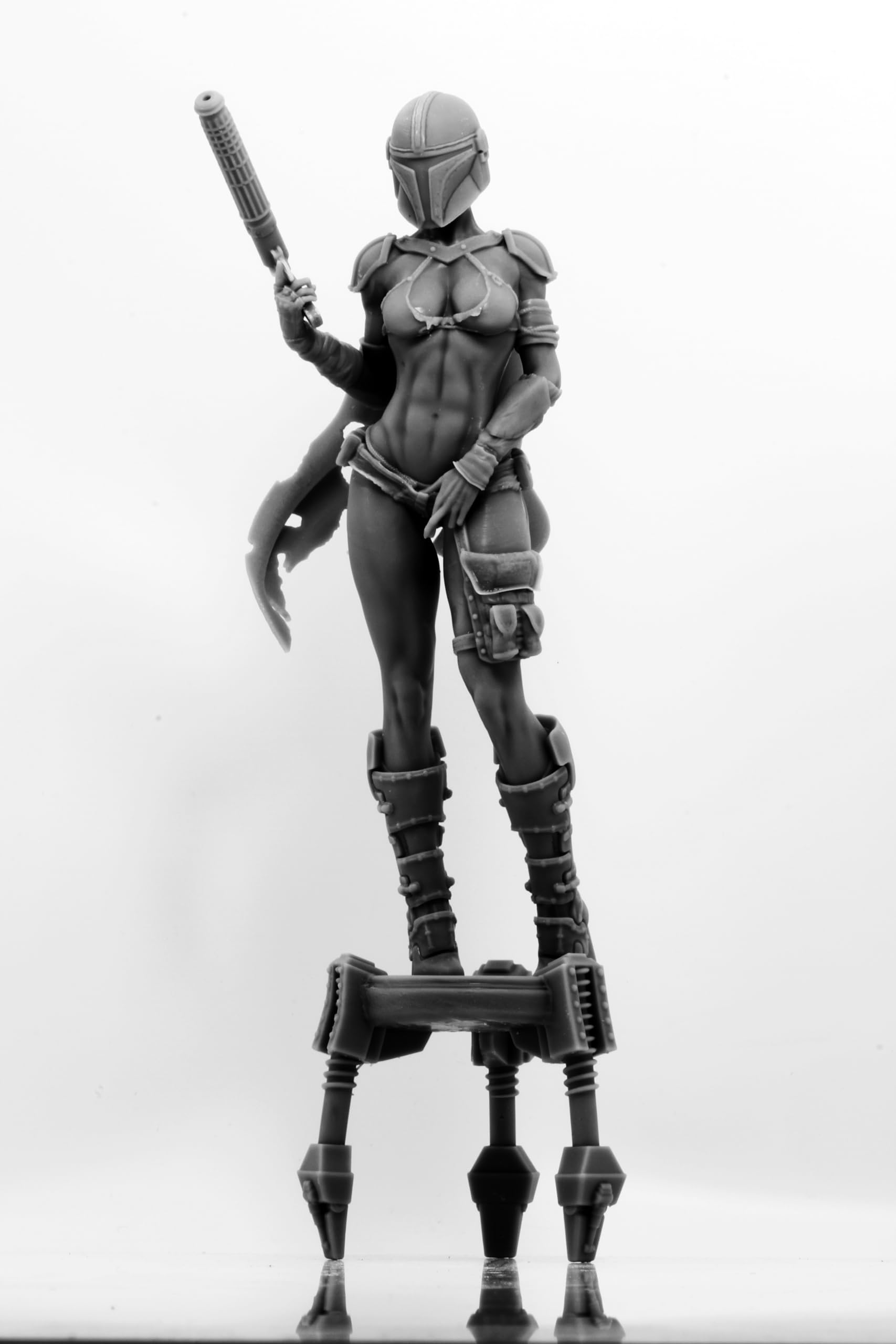 Amazon | レディ マンダロリアン レジンキット (1/8) | フィギュア