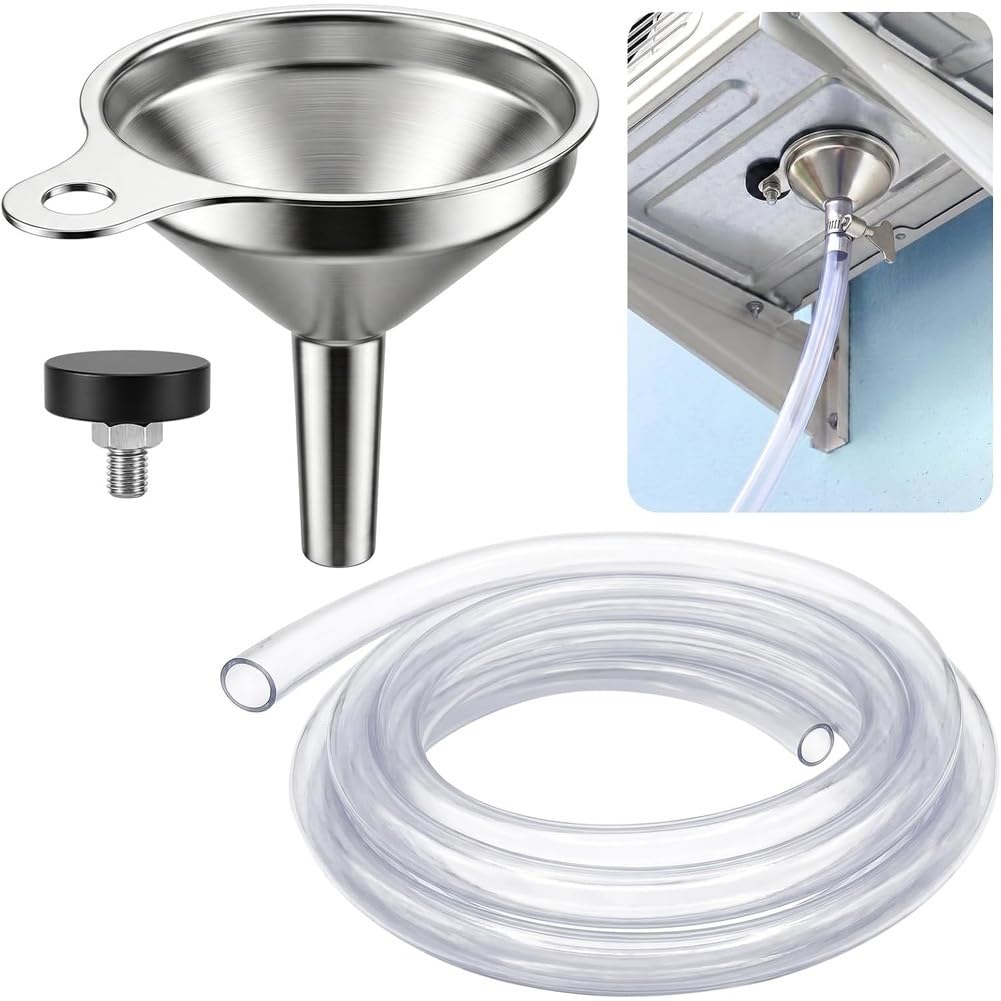 Aundhegrtt AC Drain Hose 6Ft Universal Portable Window Air Conditioner Drain Kit, Condenser Pipe Replacement Kit