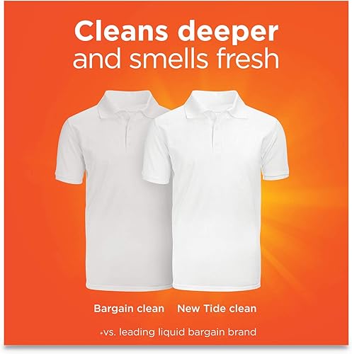 Vista 77 de Tide Detergente líquido para ropa, original, 100 cargas, 146 onzas líquidas, compatible con alta eficiencia