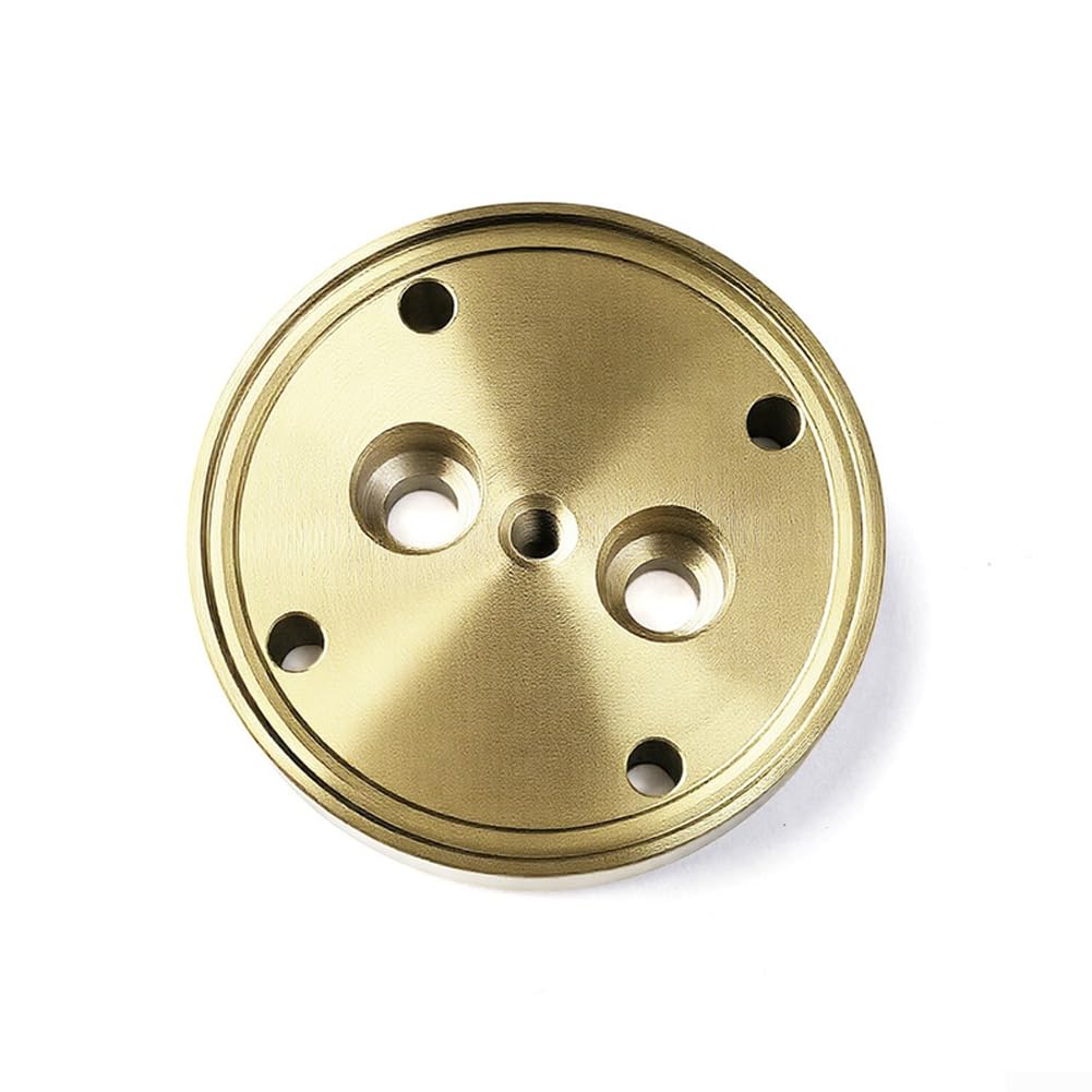 Kit de repuesto de cabezal de preparación para cafetera con pantalla de filtro y anillo de sellado para máquina de café espresso, acero inoxidable, tono dorado (juego