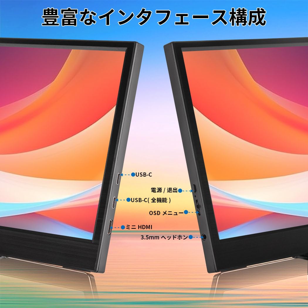 Amazon.co.jp: 11.6インモバイルモニターIPS小型ディスプレイ 1366x768