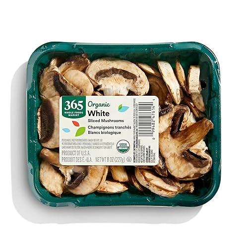 Setas blancas en rodajas orgánicas 8 oz