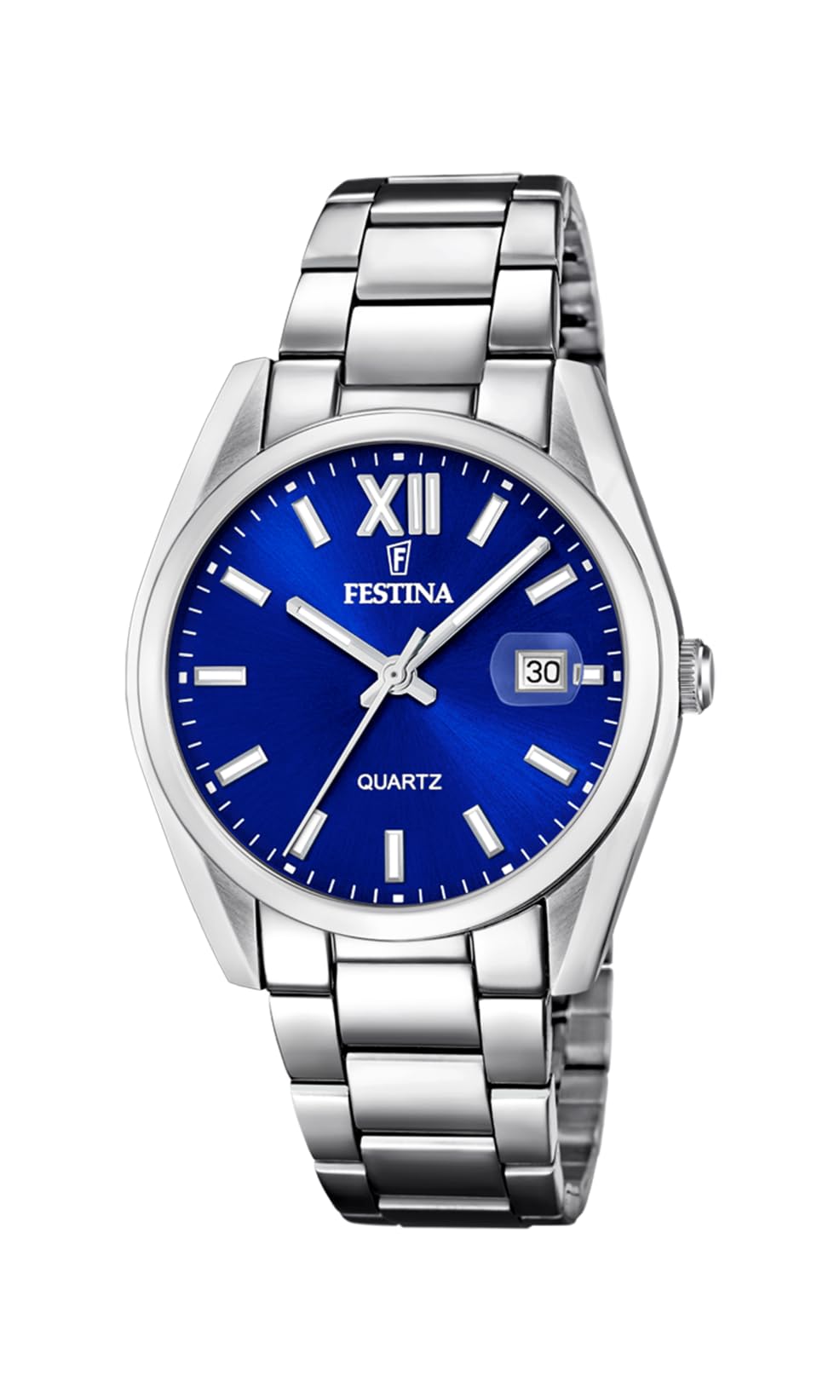 Festina Reloj Hombre F20683/4 Acero Clasico Caja de Acero Inoxidable 316l Plateado Correa de Acero Inoxidable 316l Plateado