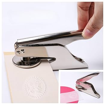 Amazon.co.jp: エンボッサー スタンプ シール 本パターン