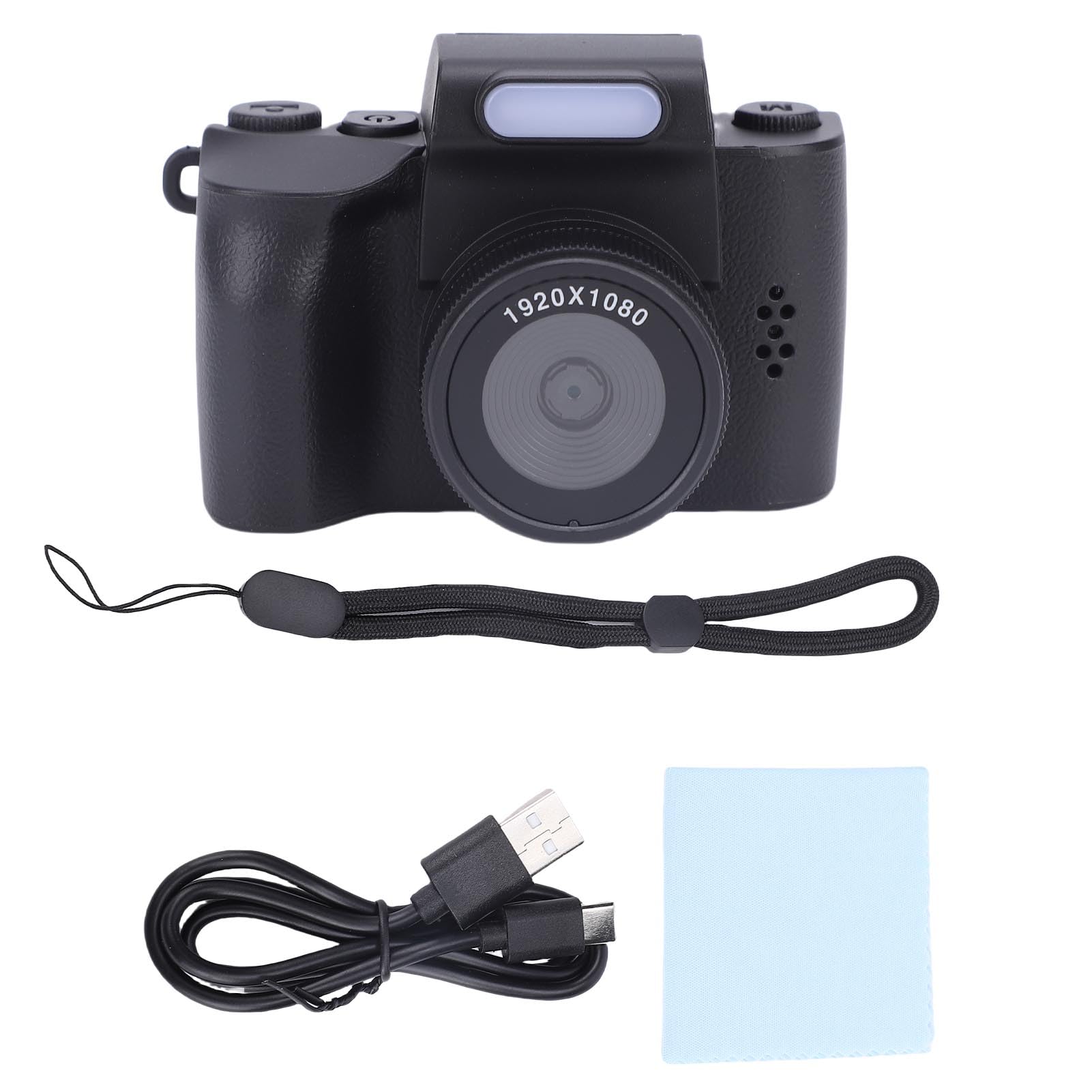48MP Tiny Digital Camera, Auto Focus, 1.3 Inch HD Screen, 1080P Micro Video Camera Keychain - Built - in Beauty Filters, Electronic Stabilization, Portable for Travel (Black)-image-45