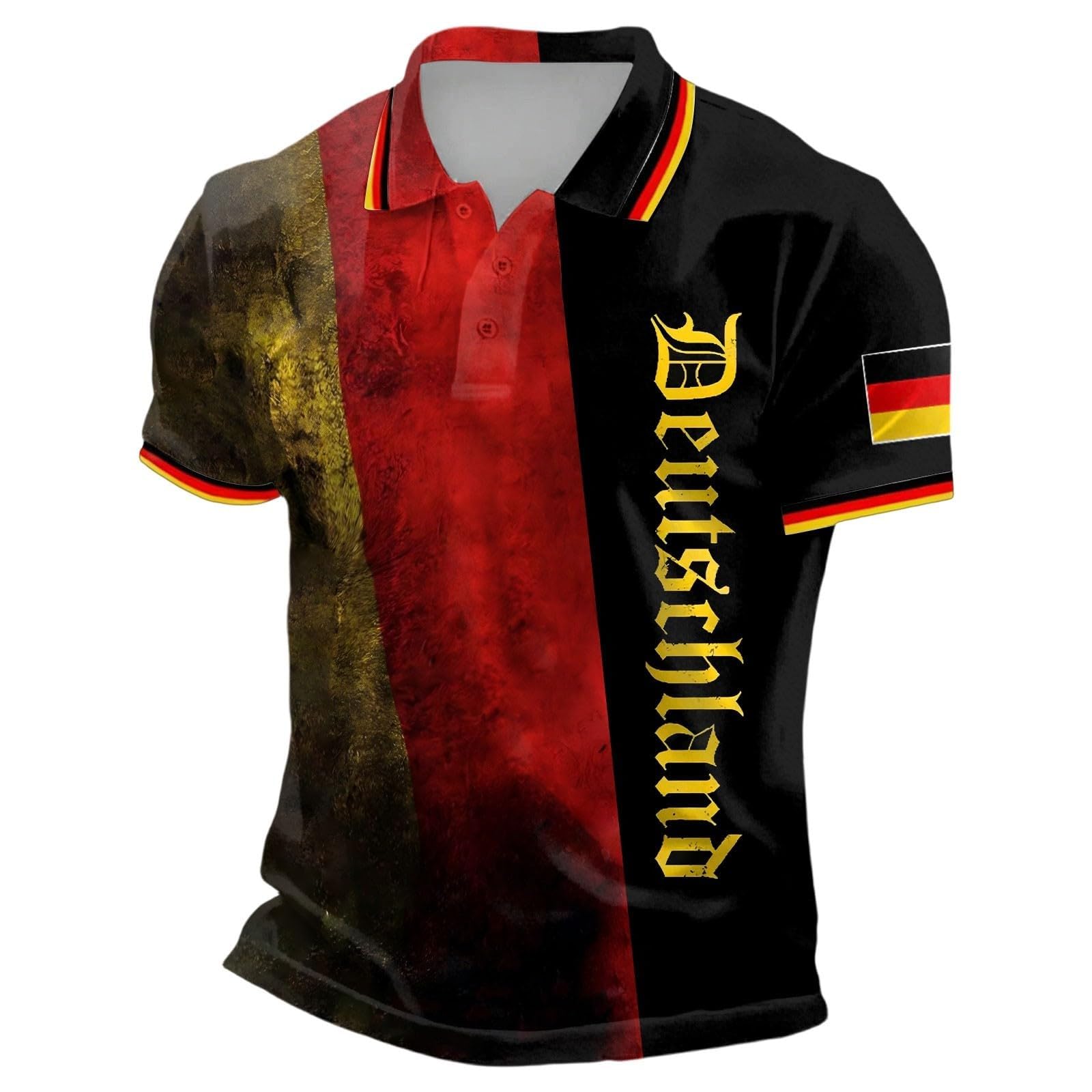 Germany Football Shirts Mens,Germany Football World Cup Shirt 2026 for Men Crew Neck T-Shirts Lightweight Short Sleeve with German Flag Printed Summer Causal Tees for Germany Team Support Outfit