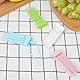 WLLHYF 200 Stück Doppelkopf, 50 Stück/Box Kunststoff-Zahnstocher, Doppelkopf-Zahnstocher, Zahnseide, Interdental-Zahnstocher, Bürste, Zahnstift (Weiß+Blau+Grün+Rosa)