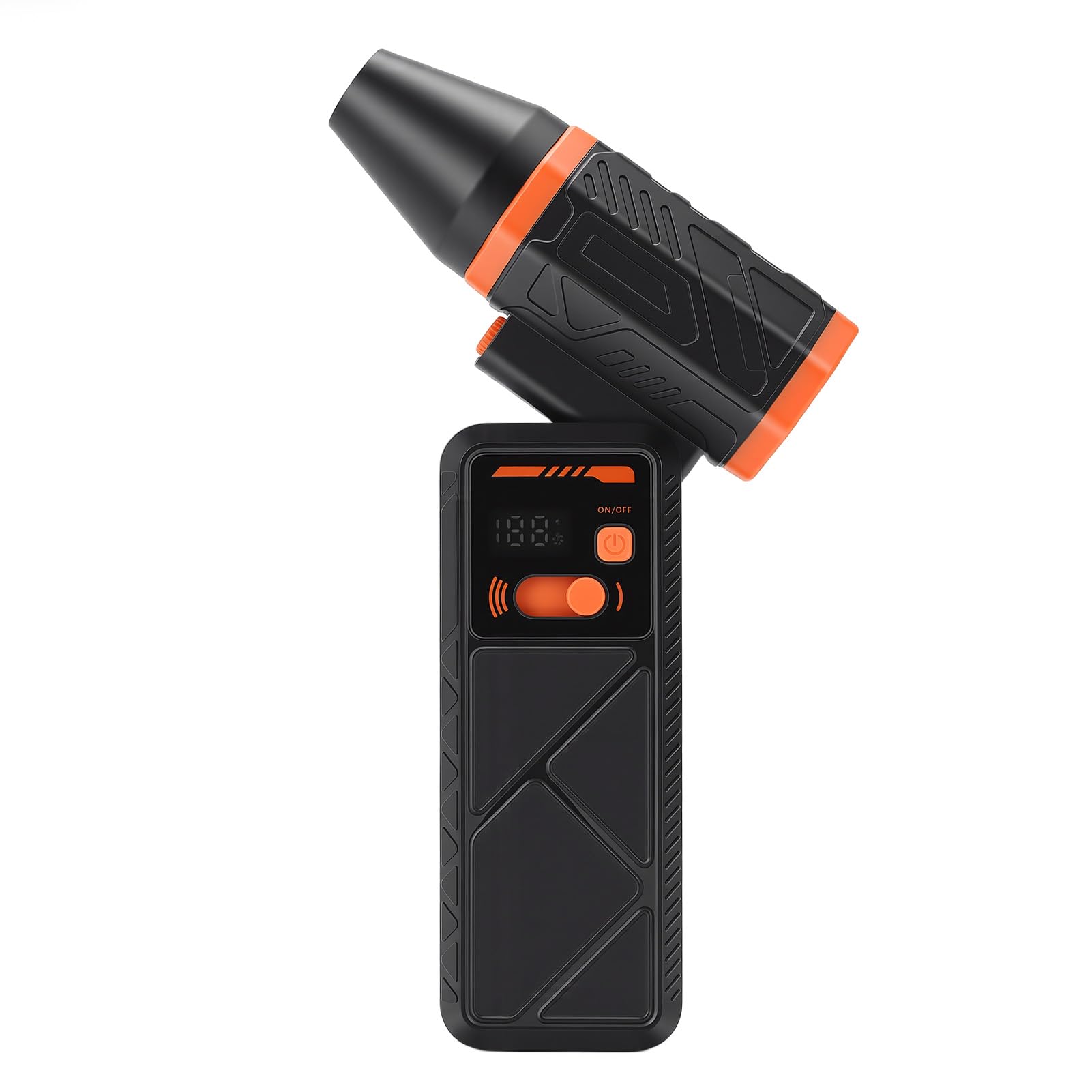 VGEBY Aspirapolvere elettrico, potente ventilatore da 130.000 giri/min con luce a LED, aspirapolvere senza fili per computer e uso domestico (ORANGE)