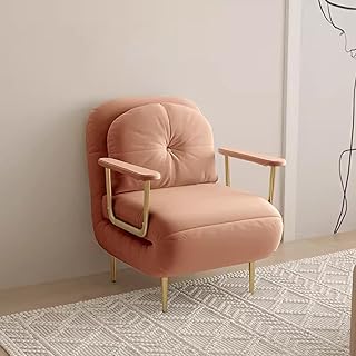 Sofa Bed 3 In1 Multi Function Single Folding Chair Modern Sleeper Bed for Guests Small Couch Bed for Living Room Small Apartment (Color : Orange, Size : 68cm)