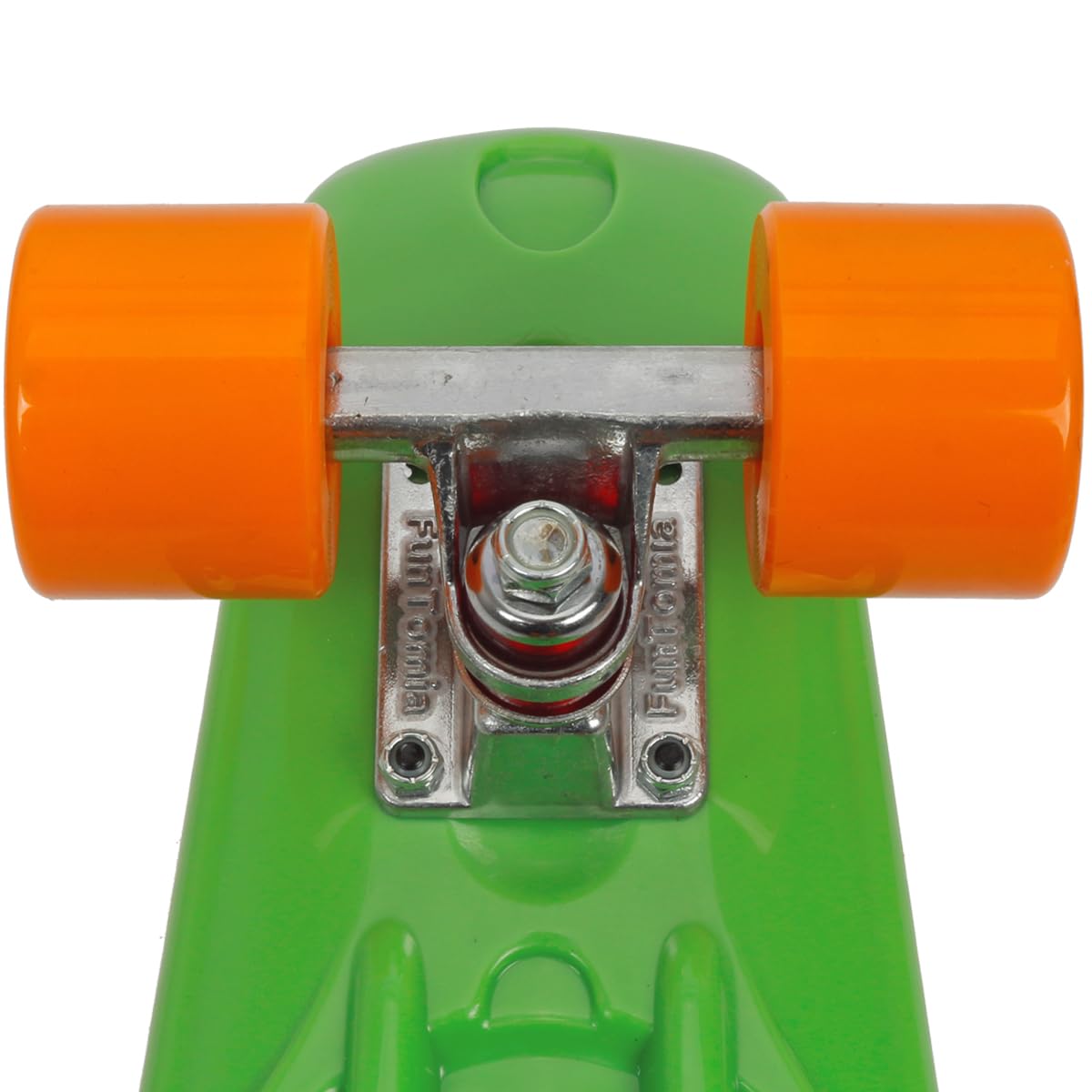 FunTomia Planche à roulettes Mini-Board Skateboard 57cm - avec roulements ABEC-11 - Style Retro Cruiser en Plastique (Vert + T-Tool)