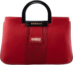 ESBEDA Drymilk Croco Acrallic Handle Handbag | Ladies Purse | Stylish Handbag | Gift Bag For Women